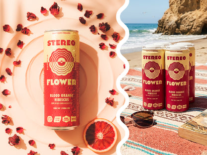 Blood Orange Hibiscus Sparkling Black Tea | 5mg THC Per Can