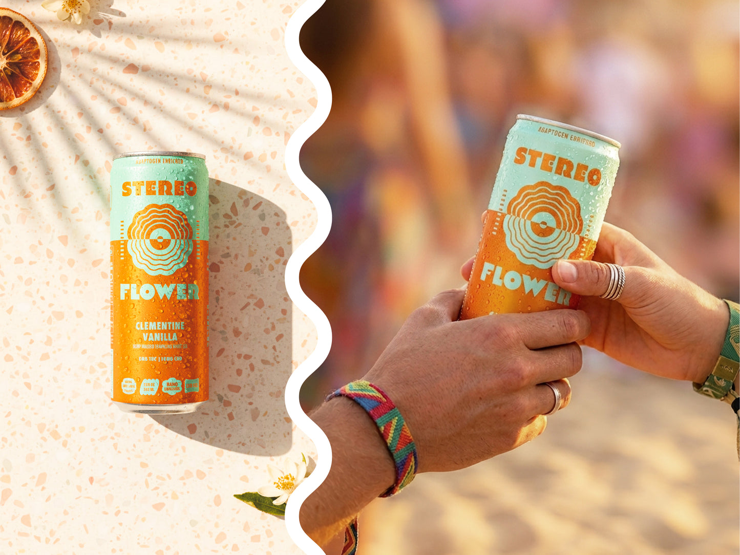 Clementine Vanilla Sparkling White Tea | 5mg THC Per Can