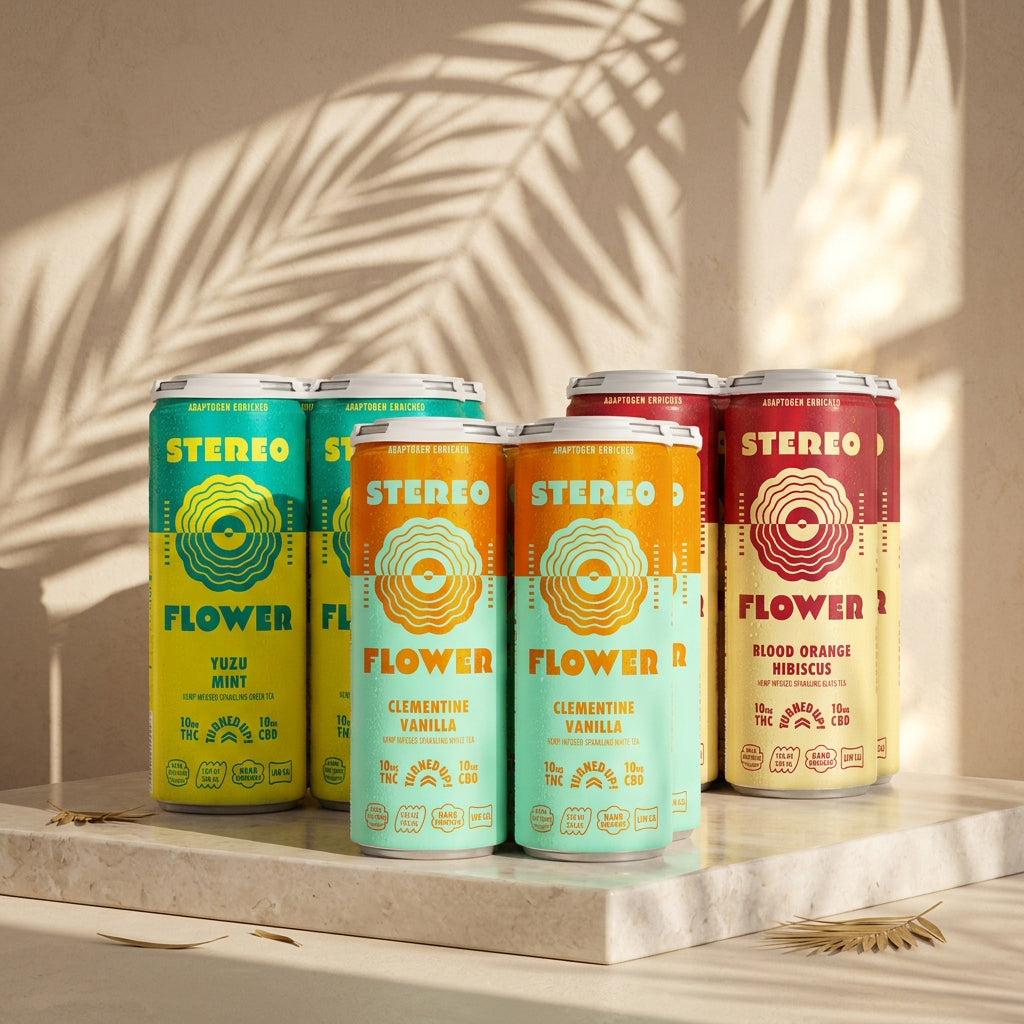 10mg THC Tea Starter Pack | Stereo Flower Sparkling Tea