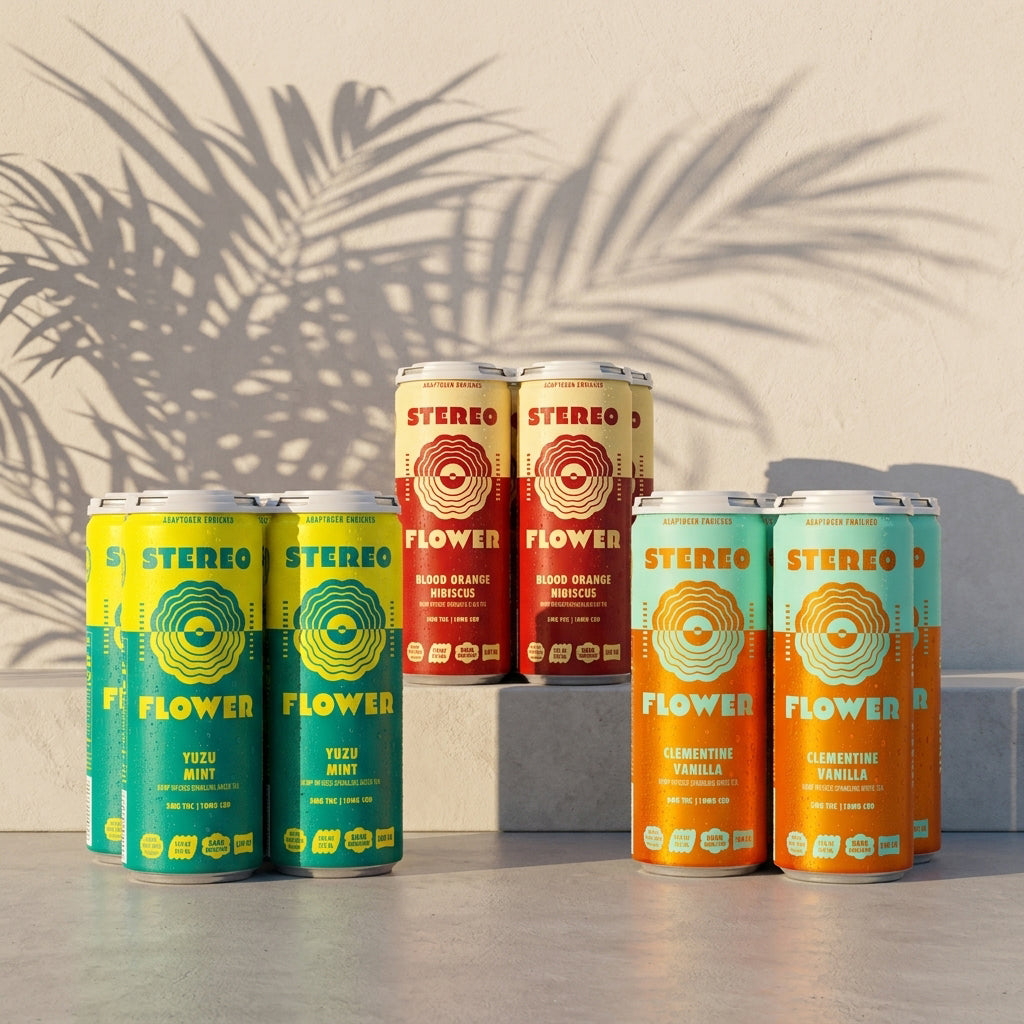 5mg THC Tea Starter Pack | Stereo Flower Sparkling Tea